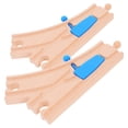 thumbnail image 4 of 2pcs Wooden Train Track Intersections Switch Track Accessories Toy Train Set Compatible With Major Brands Educational And Fun For Kids, 4 of 6