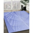 thumbnail image 3 of Ahgly Company Machine Washable Indoor Rectangle Transitional Light Slate Blue Area Rugs, 7' x 10', 3 of 7