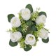 thumbnail image 1 of Anillo de vela floral artificial, corona de vela, corona de rosas pequeñas, anillo de vela de flor sintética, portavelas para cena fiesta en casa, 1 of 8