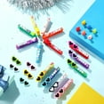 thumbnail image 3 of Vibrant DIY Cheer Pins Craft Kit, 40 Wooden Clothes Pins with 400 Beads and Charms for Custom Spirit Clips and Team Party Favors, 3 of 7