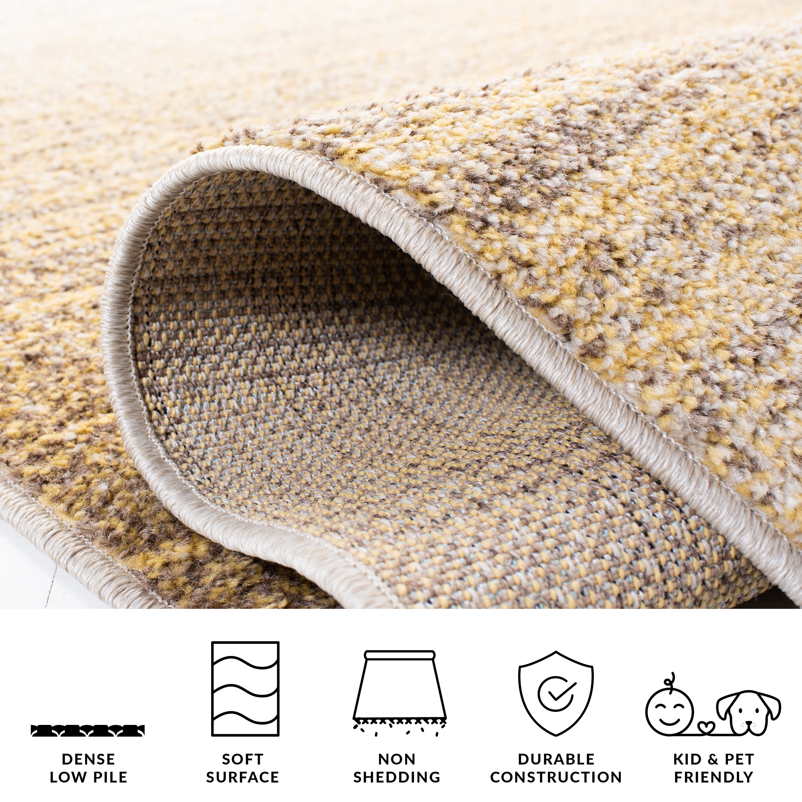Safavieh Adirondack Maris Abstract Area Rug, Gold/Ivory, 4' x 4' Square
