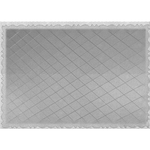 Ahgly Company Indoor Rectangle Patterned Silver Gray Area Rugs, 2' x 5'