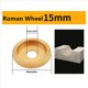 thumbnail image 4 of 2X Muela Abrasiva de Borde de Piedra de 75 mm Muela Abrasiva de Granito Ranurado Romano Amoladora Angular de Diamante Soldado Cabezal Abrasivo de 15 mm, 4 of 5