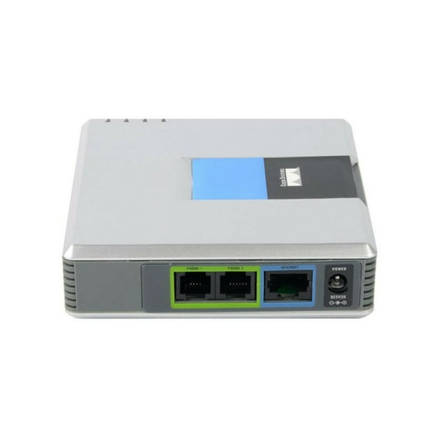 ziyahihome Unlocked Linksys PAP2T VoIP Phone Voice Adapter SIP VoIP Internet Phone Adapter 2 FXS Ports US Plug