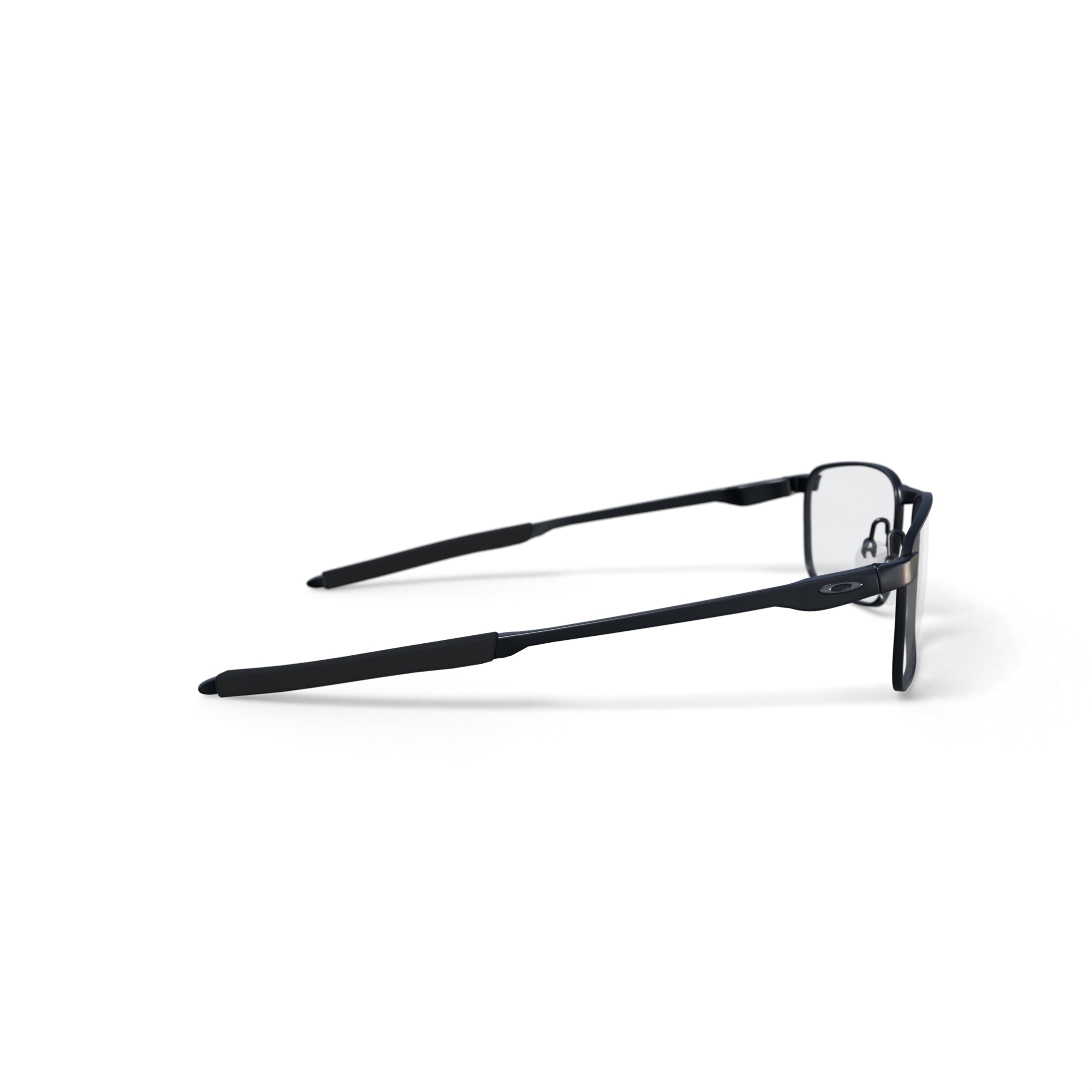 Oakley Fuller Optical Glasses, Rectangular Eyeglasses with Demo Lenses, Size 57, Satin Black