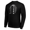 thumbnail image 2 of Men's Starter Black Philadelphia Eagles Half Helmet Team Graphic Tri-Blend Fleece Pullover Sweatshirt, 2 of 3