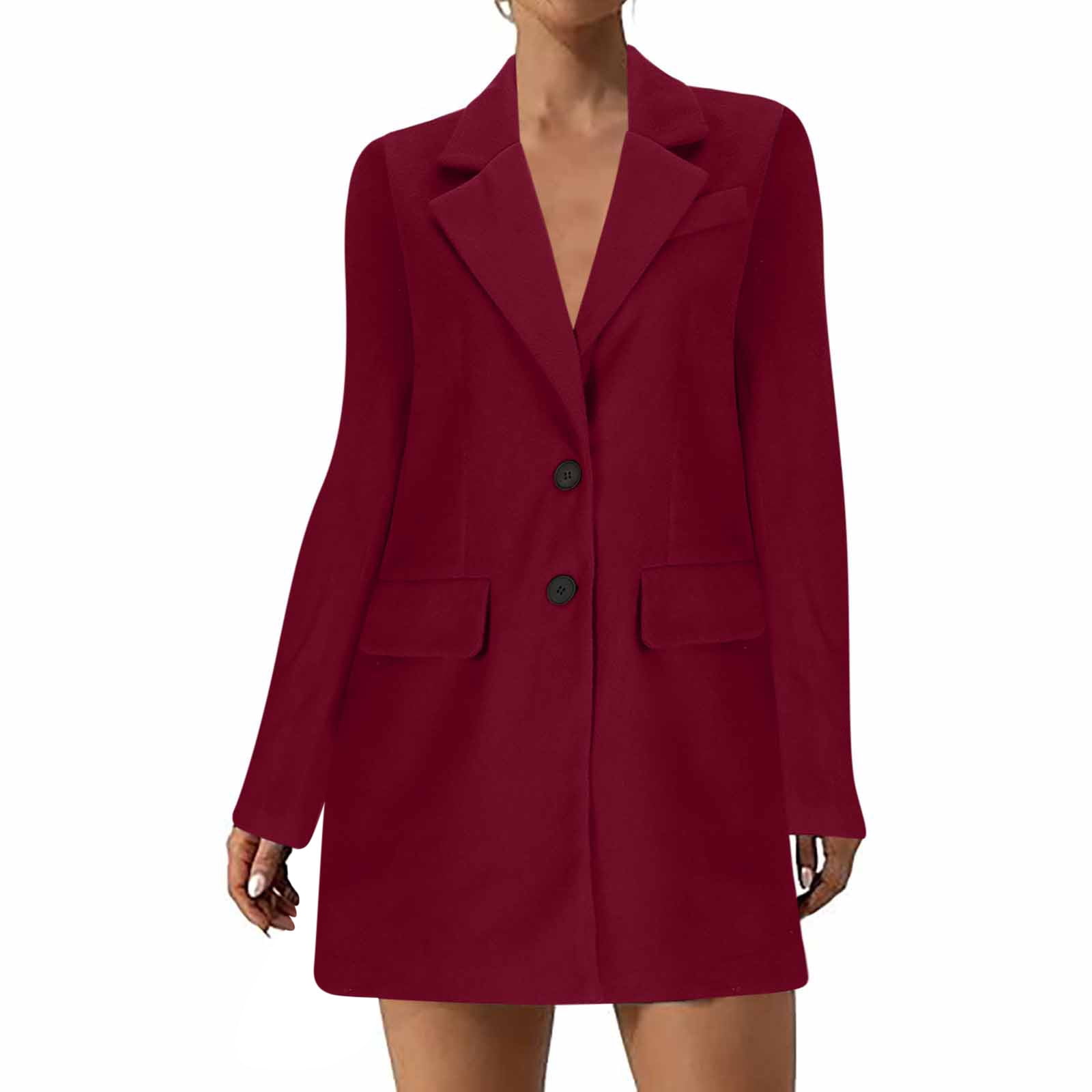 Blazer De Bureau Pour Femme, Veste De Costume à Manches Longues, Coupe Slim, Noir Et Blanc, Manteau à La Mode, Automne Et Hiver / Manteaux Et Vestes