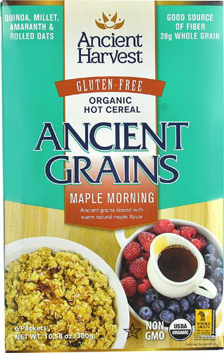Ancient Harvest Ancient Grains Organic Gluten Free Hot Cereal, Maple ...