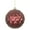 Burgundy, variant on Vickerman 4" Fuchsia Matte Round Pine Cone Ornament, with drilled and wired caps. Comes 6 per Bag.