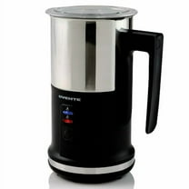 OVENTE Electric Stainless Steel Milk Frother and Steamer, Non Stick Milk Warmer, Black FR1208B
