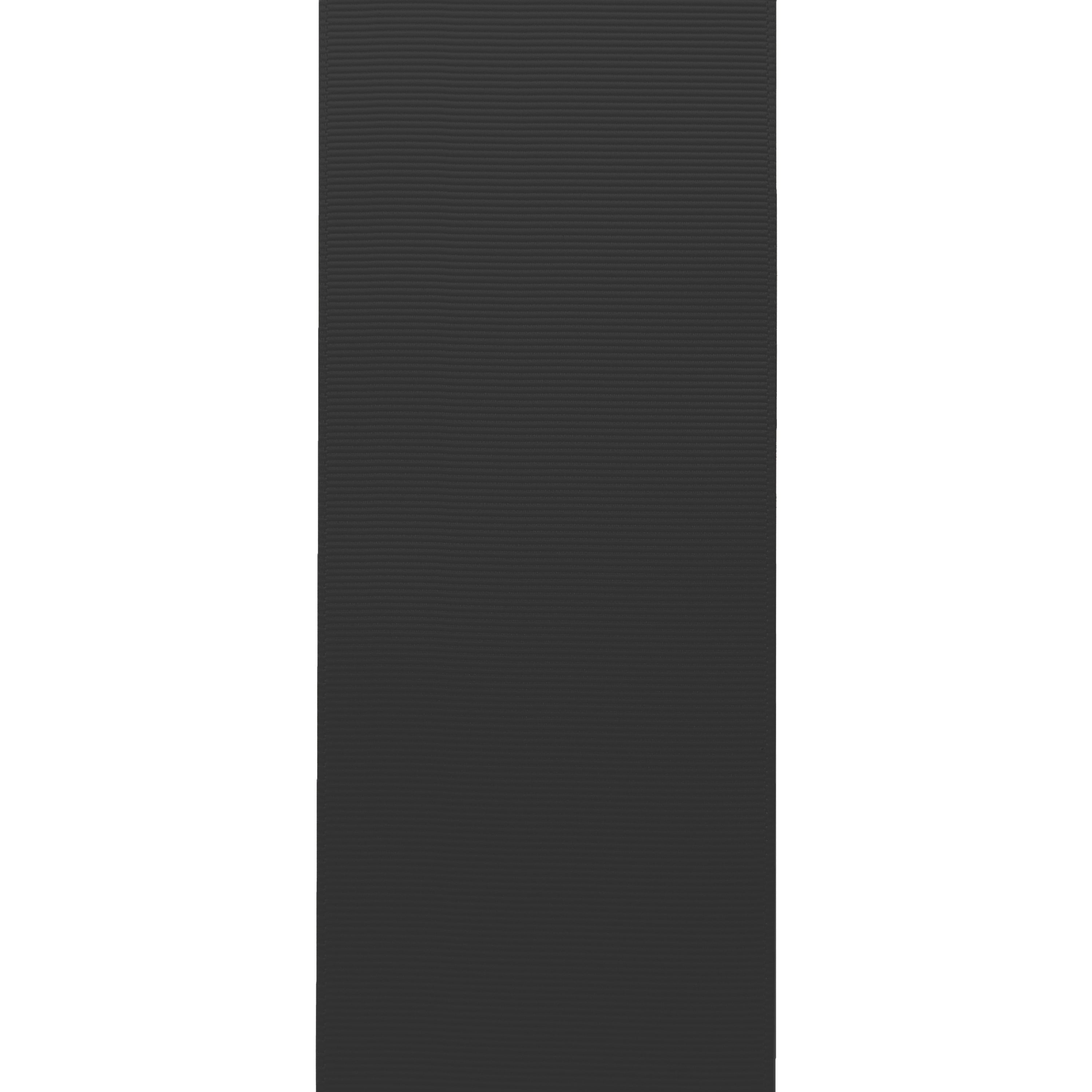 Polyester Black Grosgrain Ribbon, 150' x 2.5" by Gwen Studios
