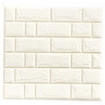 thumbnail image 2 of Pegatina de pared autoadhesiva 3D para azulejos, panel de bricolaje, 30 x 30 cm, color blanco, 2 of 9