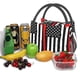 thumbnail image 3 of Disketp Firefighters USA Flag Bolsa Térmica Estampada, Bolsa Térmica Aislante para Almuerzo, Playa y Campamento, 3 of 6