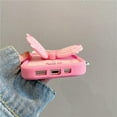 thumbnail image 5 of Phone Case for iPhone 14 Pro Max Case with Stand, Silicone Cute Kawaii Cartoon Bow 3D Kickstand iPhone 14 Pro Max Cases for Girls Women （Butterfly）, 5 of 14