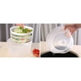 thumbnail image 3 of Centrifugadora de Ensalada lechuga, Escurridora de Verdura y Secadora de Lechuga tipo Salad Spinner con Colador Integrado, Funcionamiento Giratorio, (Blanco), 3 of 5