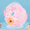 thumbnail image 4 of Anillo Natación para Bebé Engrosado Asiento Del Volante Con Parte Inferior Esponja Dibujos Animados para Anillo Asiento para Bebé Anillo Natación Inflable para (conejito Rosa), 4 of 9