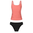 thumbnail image 7 of BOOMNY Womens Leakproof Tankini Sets 2 Peice Menstrual Swimsuit For Women Solid Color Swimwear Lightweight Low Rise Cozy Soft Bathing Suits, 7 of 7