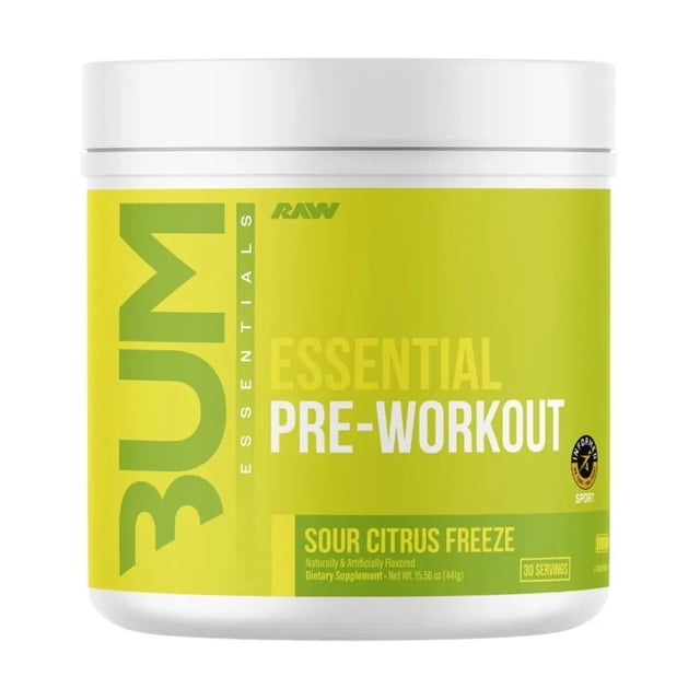 PRE ENTRENO RAW CBUM ESSENTIAL 30 SERVICIOS SABOR SOUR CITRUS FREEZE