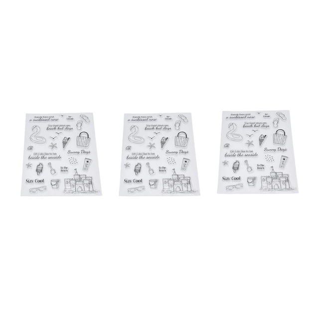 Suministros Para Hacer Tarjetas Higoodz Sellos Transparentes Reutilizables Duraderos Transparentes