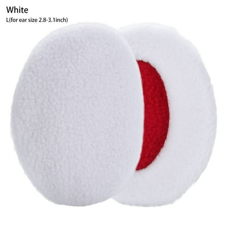 

Men Women Fleece Windproof Winter Warm Ear Warmers Ear Muffs Earmuffs Cold Weather WHITE L