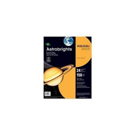 Wausau Papers Wausau Papers Premium Paper,24lb. ,8-. 5 inchx11 inch,150-PK,Cosmic Orange