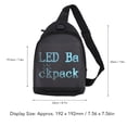 thumbnail image 4 of Programmable Screen LED Sling Backpack, Breathable 72 Resolution ED Sling Backpack with Multiple Independent Small Compartments for Men Women for Travel, 4 of 7