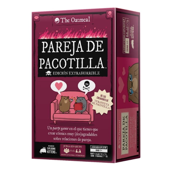 Juego de Mesa Pareja De Pacotilla en Español Exploding Kittens Edad +18