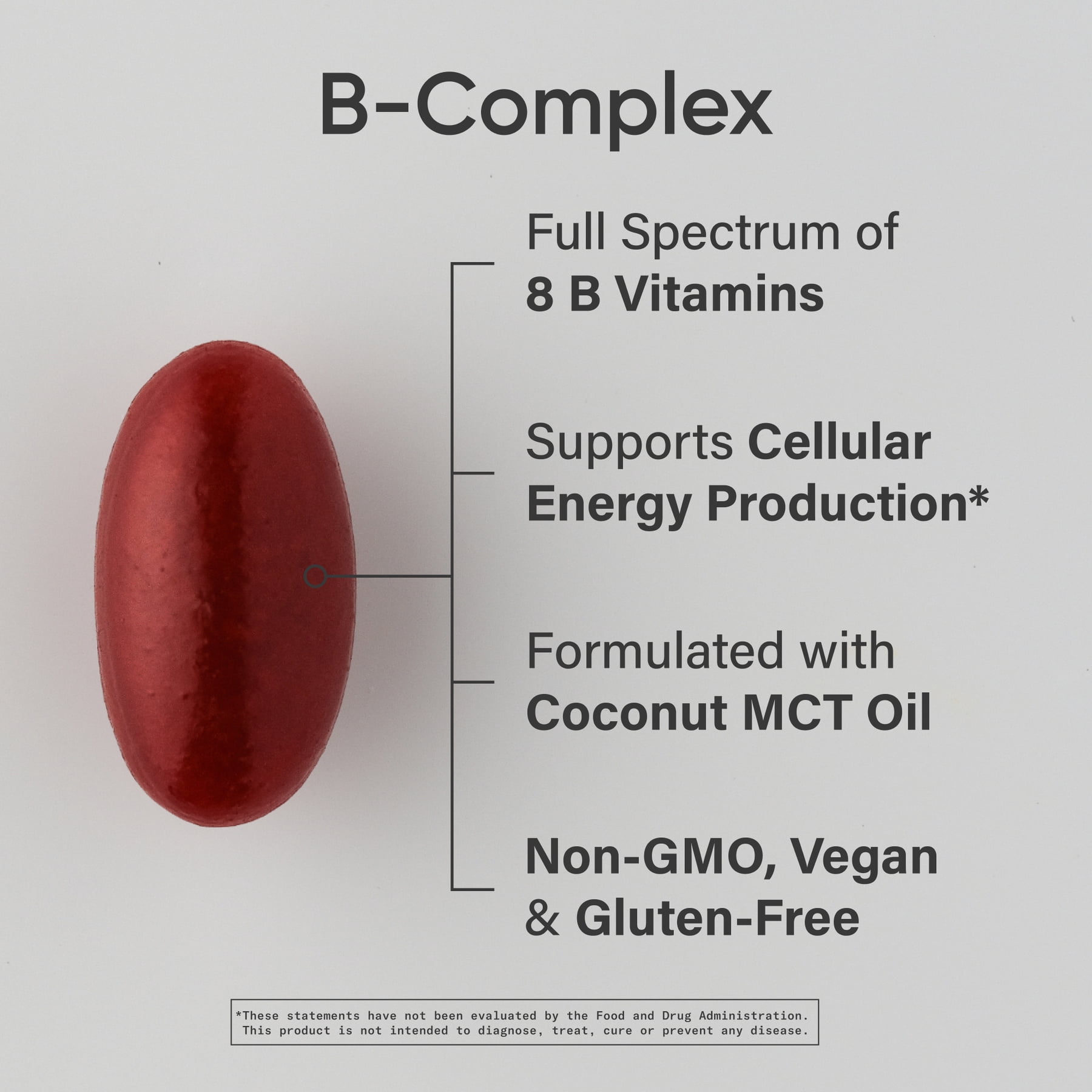 Sports Research® Vitamin B-Complex - Full Spectrum of B Vitamins with Methylated B12 & Folate - Gluten Free ·  Plant-Based · Non-GMO · Vegan-Friendly Formula - 120 Veggie Softgels