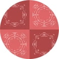 thumbnail image 1 of Ahgly Company Machine Washable Indoor Square Transitional Red Area Rugs, 3' Square, 1 of 7