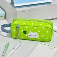 thumbnail image 2 of Big Capacity Nylon Pencil Case with Handle Spacious Compartment Portable Pen Pouches Pencil Bag for Student Teen Adult, 2 of 8