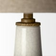 thumbnail image 2 of Mercana Rebecca (28.5"H) White Crackled Ceramic Base Wood Accent Table Lamp, 2 of 2