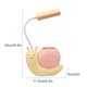 thumbnail image 5 of Linda lámpara para niños con portalápices, lámpara de protección ocular de aprendizaje para estudiantes con carga USB en forma de caracol (rosa), 5 of 8