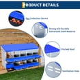 thumbnail image 4 of 10 Hole Chicken Nesting Box - Galvanized Steel Roll Away Design, Rustproof Metal Laying Box with Removable Dividers & Ventilation, Easy Egg Collection & Cleaning for Indoor/Outdoor Coop, 4 of 7