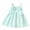 Mint Green, variant on IFNWSV Toddler Girl Dress Sleeveless Striped Bow Detail Loose Fit Casual Soft and Breathable Polyester Sundress Mint Green 3-6 Months