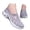 Grey, variant on Women Casual Shoes Breathable Mesh Slip On Casual Shoes Fashion Round Toe Walking Sneakers For Summer Comfort ,Us Size:10