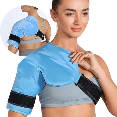 Shoulder Ice Pack Rotator Cuff Cold Therapy, Pain Relief, Reusable Hot Cold Therapy Gel Shoulder Ice Cold Pack for Frozen Shoulder,Sports Injuries,Bursitis, Tendinitis,Surgery Recovery
