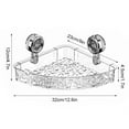 thumbnail image 4 of Estante Con Ventosa Almacenamiento para Baño Patrón Glaciar Uso Doméstico (triángulo), 4 of 6