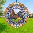thumbnail image 1 of Owl Peacock Metal Wind Rotators Suspension Decoration Suitable For Decorating Outdoor Courtyards And Window Edges, 1 of 6