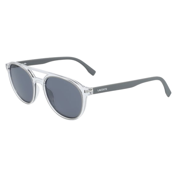 Lacoste L881S Full Rim Round Crystal/Gray Sunglasses
