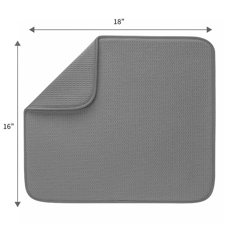 Norpro Microfiber Dish Drying Mat, Gray Trellis, 18 X 16 – Simple Tidings  & Kitchen