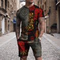 thumbnail image 3 of RWJDXD WUJS Commerce Extérieur Nouvelle Mode Décontractée pour Hommes shorts à Manches Courtes Impression 3D pour Hommes Costume d'Impression Populaire e-commerce LZDXD, 3 of 6
