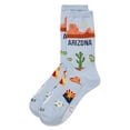 thumbnail image 3 of MeMoi Women's Arizona Rayon from Bamboo Crew Socks - Womens - Female, 9-11, Skyway, 3 of 3