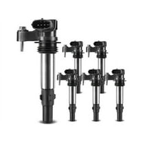 Ignition Coil Kit 6 - Compatible with 2005 - 2008 Cadillac STS 3.6L V6 2006 2007