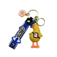 thumbnail image 1 of Duck Keychain Duck Keychain Cartoon Wry Neck Flower Decor Wrist Strap Clear Texture Keys Storage Colorful Shoulder Bag Decoration Car Keyring Car Decor Stuff, 1 of 6