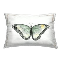 Stupell Industries Simple Butterfly Visage Decorative Printed Throw Pillow Design by Janet Tava.