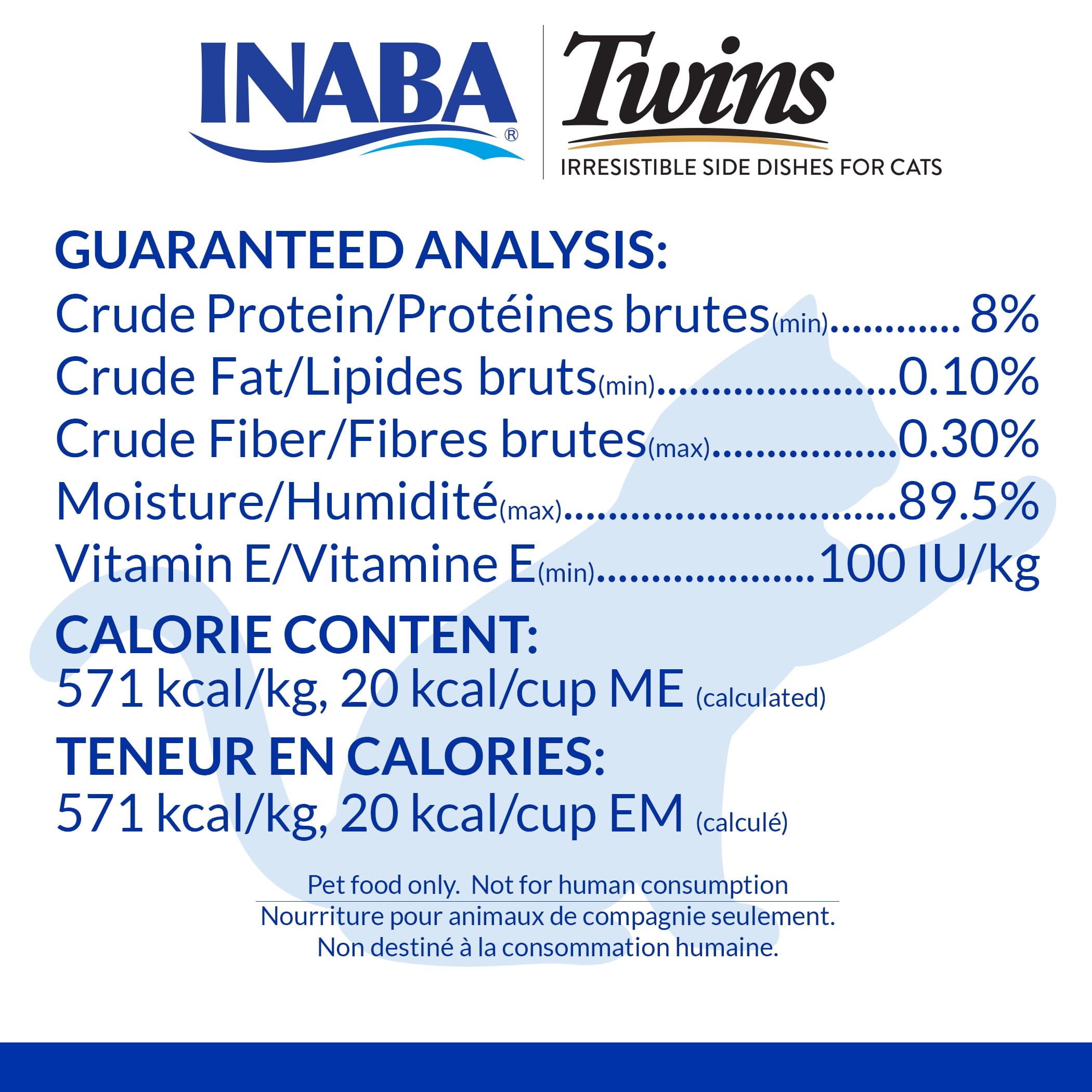 Inaba Twins Wet Cat Topper Cups, 1.23 oz Serving, 16 Servings, Tuna & Chicken with Salmon
