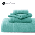 thumbnail image 4 of Casa Platino 18 Piece Bath Towels Set - Includes 6 Large Bath Towels, 6 Hand Towels & 6 Washcloths - Soft Absorbent Cotton Towels for Bathroom - Aqua Sky, 4 of 8