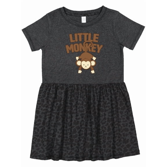 Inktastic Little Monkey Girls Toddler Dress