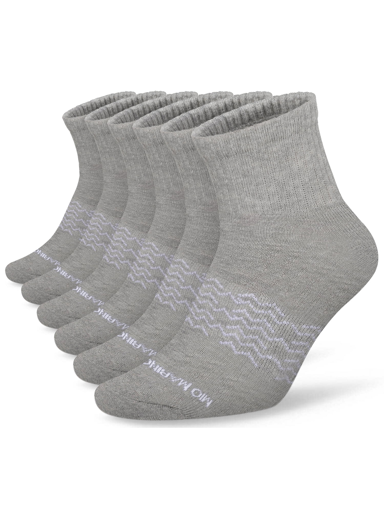 Men's Moisture Control Low Cut Ankle Socks 6 Pack Mio Marino
