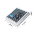 thumbnail image 5 of Door Control System Kit 125KHZ Proximity ID Card Control System RFID Keypad Electric Lock Strikes Door Locks, 5 of 5